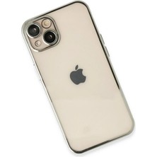 Ieg™  Iphone 14 Kılıf Razer Lensli Silikon - Gümüş