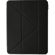 Ieg™  Samsung Galaxy P610 Tab S6 Lite 10.4 Kılıf Kalemlikli Mars Tablet Kılıfı - Siyah