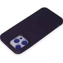 Ieg™  Iphone 15 Pro Max Kılıf Nano Içi Kadife Silikon - Mor