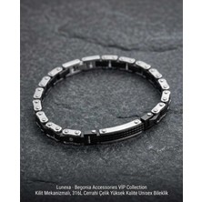 Begonia Accessories 316L Cerrahi Çelik Vip Collection Yüksek Kalite Paslanmaz Kararmaz Alerji Yapmaz Unisex Bileklik