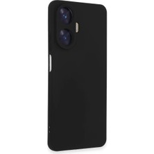 Newface Realme C55 Kılıf Nano Içi Kadife Silikon - Siyah