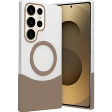 Joko Samsung Galaxy S23 Ultra Velar Magsafe Kapak - Çöl Titanyum