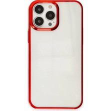 Newface iPhone 13 Pro Max Kılıf Element Silikon - Kırmızı