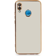 Newface Huawei P20 Lite Kılıf Volet Silikon - Beyaz