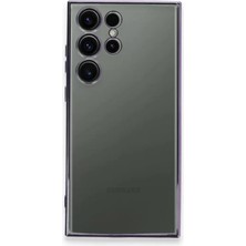 Newface Samsung Galaxy S24 Ultra Kılıf Razer Lensli Silikon - Siyah