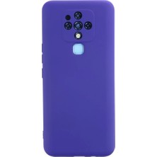 Newface Tecno Camon 16 Kılıf Nano Içi Kadife Silikon - Mor