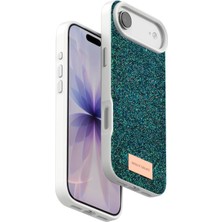 Onegif Apple iPhone 17 Air Bright Simli Kapak - Koyu Yeşil