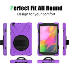 Ieg™  Samsung Galaxy T290 Tab A 8 Kılıf Amazing Tablet Kapak - Mor