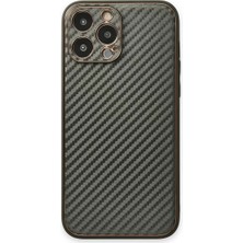 Newface iPhone 13 Pro Kılıf Coco Karbon Silikon - Füme