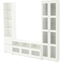 IKEA Beyaz Dayanıklı Tv Ünitesi 320X41X190 cm