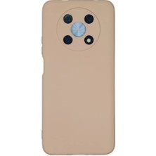 Newface Huawei Nova Y90 Kılıf Nano Içi Kadife Silikon - Pudra