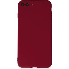 Newface iPhone 7 Plus Kılıf First Silikon - Bordo