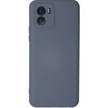Newface Vivo Y15S Kılıf Nano Içi Kadife Silikon - Gri