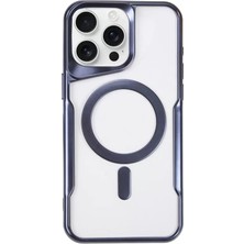 Newface iPhone 11 Pro Max Kılıf Boyi Magsafe Silikon Kapak - Lacivert