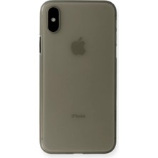 Newface iPhone Xs Max Kılıf Pp Ultra Ince Kapak - Gri
