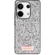 Onegif Xiaomi Redmi Note 13 Pro 4g Bright Simli Kapak - Gümüş