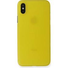 Newface iPhone x Kılıf Pp Ultra Ince Kapak - Sarı