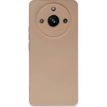 Newface Realme 11 Pro Kılıf Nano Içi Kadife Silikon - Pudra