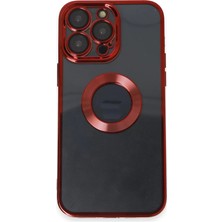 Newface iPhone 14 Pro Kılıf Slot Silikon - Kırmızı