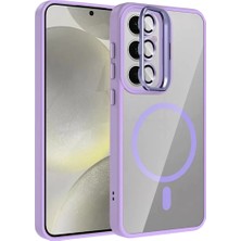 Joko Samsung Galaxy S25 Remim Lensli Magsafe Standlı Kapak - Lila
