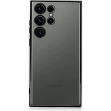 Newface Samsung Galaxy S23 Ultra Kılıf Razer Lensli Silikon - Siyah