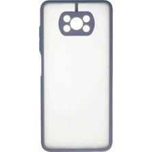 Newface Xiaomi Pocophone X3 Kılıf Montreal Silikon Kapak - Gri