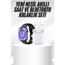 Misim Home Yeni Nesil Akıllı Saat ve Kulaklık Seti Gümüş Kasa Zarif Tasarım Çok Fonksiy - AA002X-7O6FD