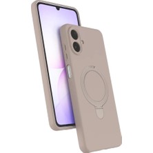 Newface Samsung Galaxy A07 4g Regal Magsafe Standlı Kapak - Çöl Titanyum