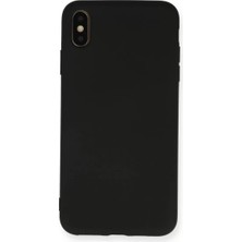 Newface iPhone Xs Max Kılıf Nano Içi Kadife Silikon - Siyah