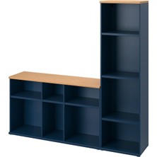 IKEA Mavi Modern Tv Ünitesi 216X38X140 cm