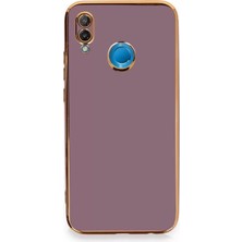 Newface Huawei P20 Lite Kılıf Volet Silikon - Mor