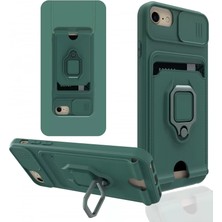 Ugrx Newface iPhone 6 Kılıf Zuma Kartvizitli Yüzüklü Silikon - Yeşil