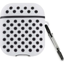 Ieg™  Airpods 3 (3.nesil) Spor Delikli Kılıf - Gri-Siyah