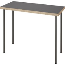 IKEA Gri Kullanışlı Çalışma Masası 140X60 cm