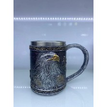 Marsilyan Kartal Motifli Çelik Kupa 220076