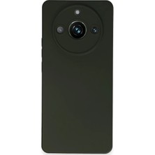 Newface Realme 11 Pro Kılıf Nano Içi Kadife Silikon - Koyu Yeşil