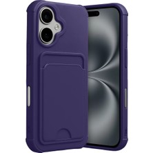 Newface Apple iPhone 17 Kelvin Kartvizitli Silikon - Derin Mor