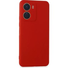 Newface Vivo Y16 Kılıf First Silikon - Kırmızı