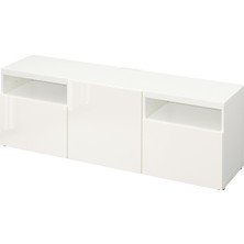 IKEA Beyaz Şık Tv Ünitesi 180X42X39 cm