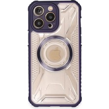 Newface iPhone 14 Pro Kılıf Prag Magneticsafe Kapak - Derin Mor