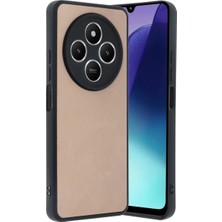 Newface Xiaomi Redmi 14C Kılıf Aras Deri Kapak - Pudra