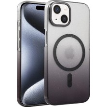 Newface Apple iPhone 15 Plus Glossy Magsafe Kapak - Siyah
