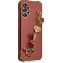 Newface Samsung Galaxy A32 Kılıf Esila Silikon - Kırmızı