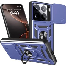 Newface Xiaomi Mi 15 Pro Kılıf Pars Lens Yüzüklü Silikon - Lacivert