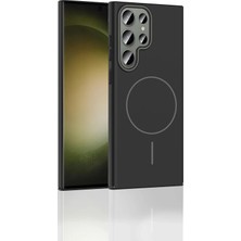 Ieg™  Samsung Galaxy S23 Ultra Broş Magsafe Kapak - Mor