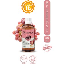 HEILVION %100 Saf ve Doğal Soğuk Sıkım Üzüm Çekirdeği Yağı 50ML