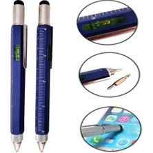 Elektronikçim Cetvelli Tornavidali Su Terazili Ilginç Dokunmatik Mimar Mavi Kalem