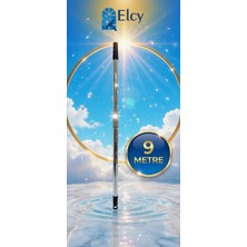 Elcy Cam Temizlik Seti 9 Metre Teleskopik Uzayabilen Metal Sap