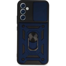 Ugrx Newface Samsung Galaxy A34 5g Kılıf Pars Lens Yüzüklü Silikon - Lacivert