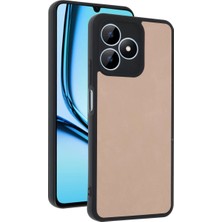 Newface Realme Note 50 4g Kılıf Aras Deri Kapak - Pudra